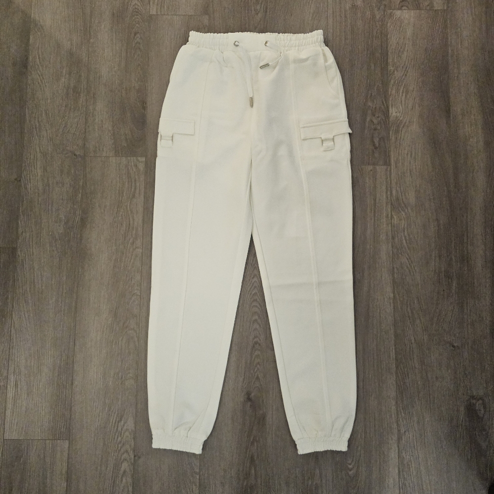 Maniere De Voire Tailored Cargo Joggers